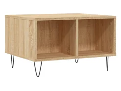 Mesa De Centro*vidaxl Mesa de centro 60x50x36,5 cm derivados madeira carvalho sonoma Natural claro