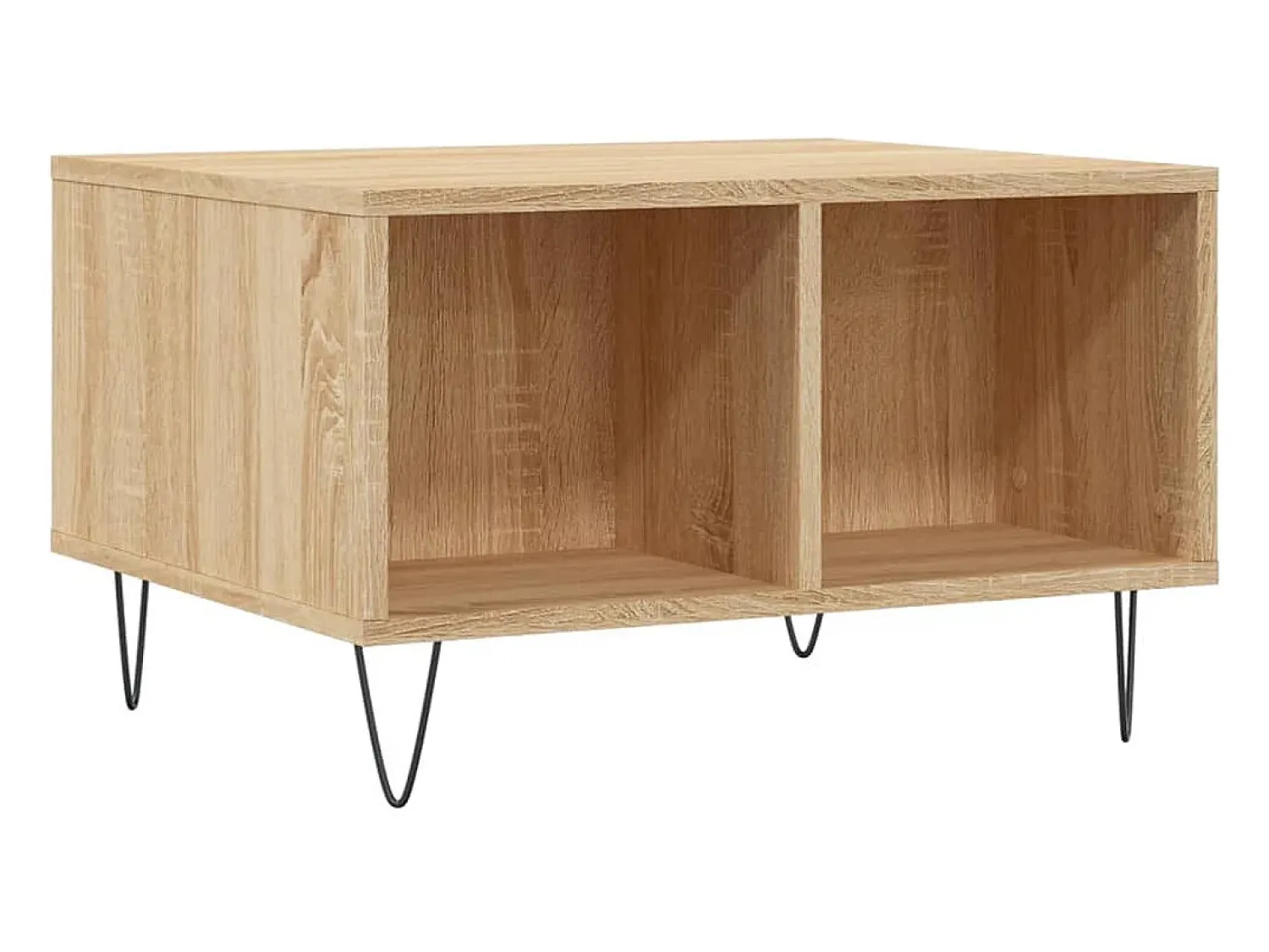 Mesa De Centro*vidaxl Mesa de centro 60x50x36,5 cm derivados madeira carvalho sonoma Natural claro