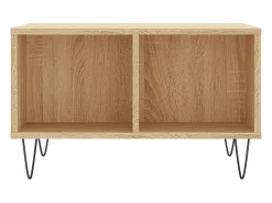 Mesa De Centro*vidaxl Mesa de centro 60x50x36,5 cm derivados madeira carvalho sonoma Natural claro