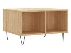 Mesa De Centro*vidaxl Mesa de centro 60x50x36,5 cm derivados madeira carvalho sonoma Natural claro