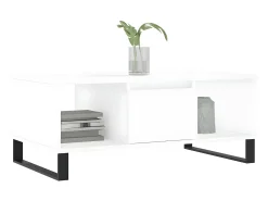 Mesa De Centro| Mesa de centro 90x50x36,5 cm derivados de madeira PT125805 Branco