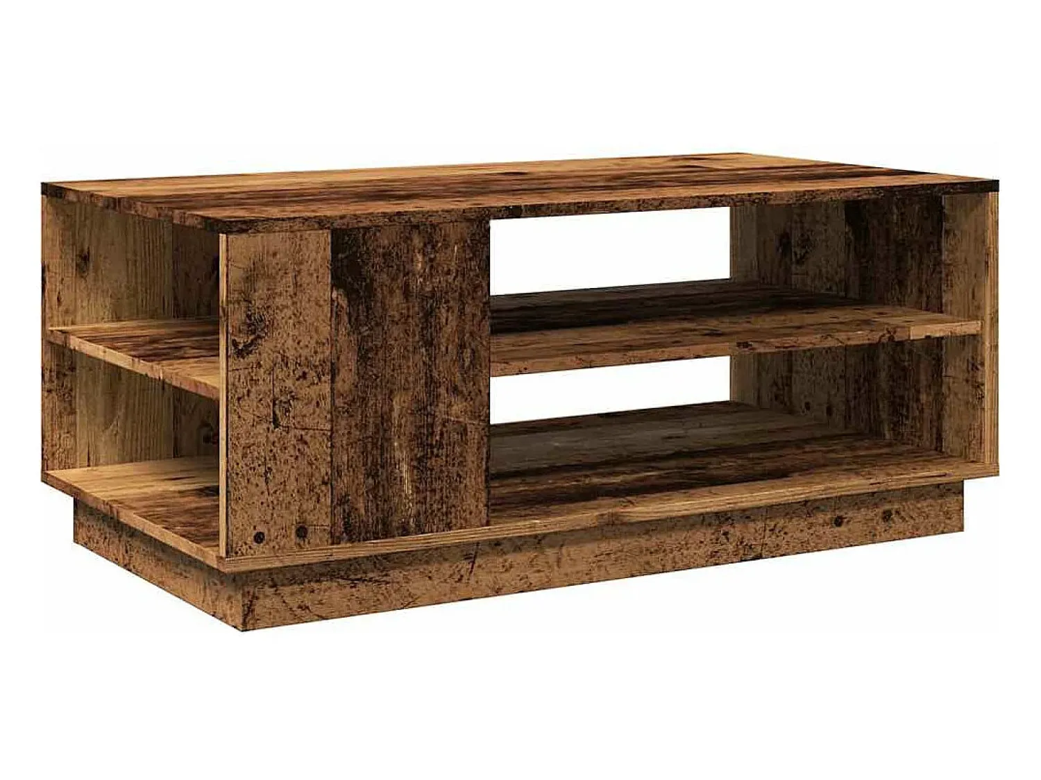 Mesa De Centro*vidaxl Mesa de centro 102x55x43 cm derivados de madeira madeira velha Natural claro