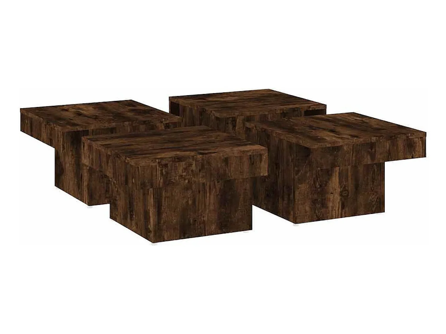 Mesa De Centro*vidaxl Mesa de centro 90x90x28 cm derivados de madeira carvalho fumado Natural claro