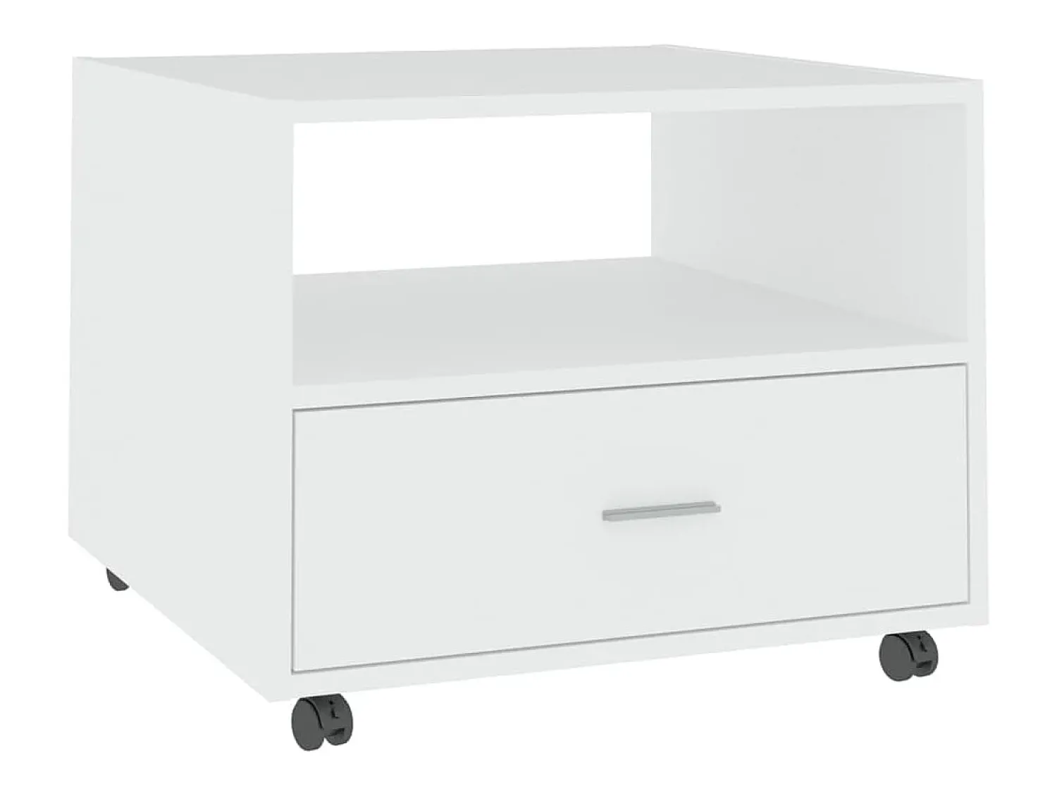 Mesa De Centro*vidaxl Mesa de centro 55x55x40 cm derivados de madeira Branco