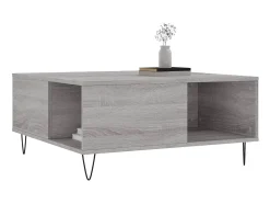Outlet Mesa de centro 80x80x36,5 cm derivados madeira sonoma PT307461 Cinzento