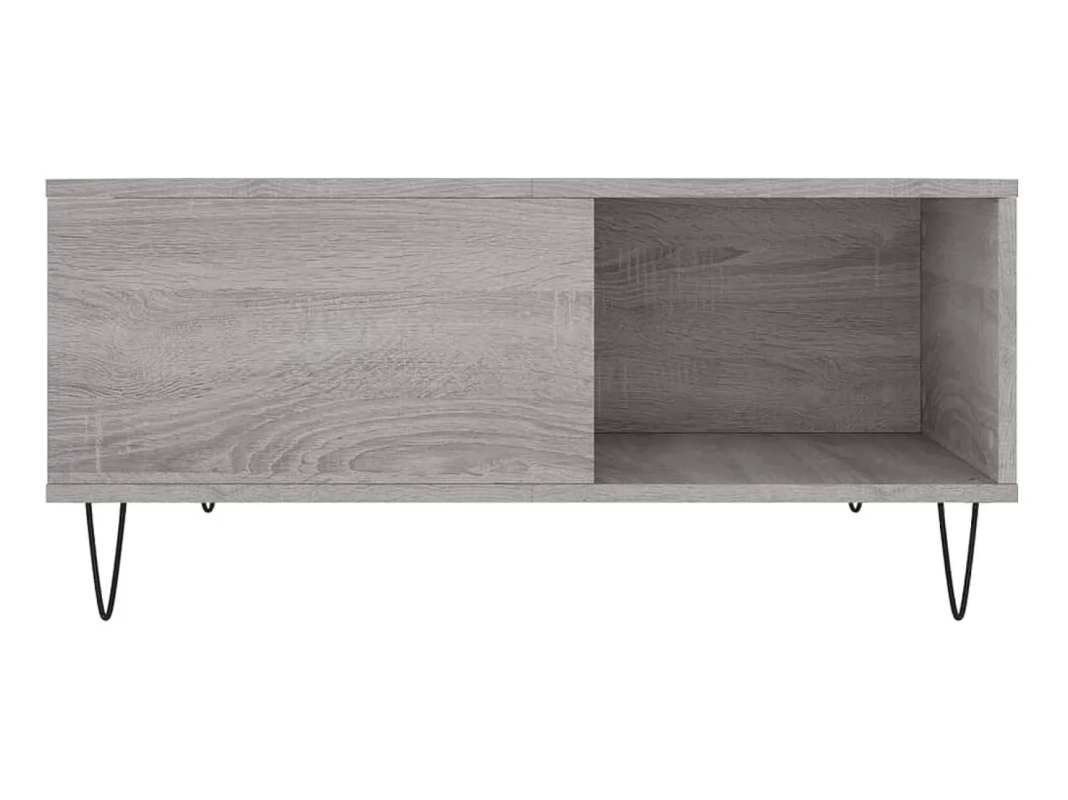 Outlet Mesa de centro 80x80x36,5 cm derivados madeira sonoma PT307461 Cinzento