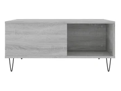 Outlet Mesa de centro 80x80x36,5 cm derivados madeira sonoma PT307461 Cinzento