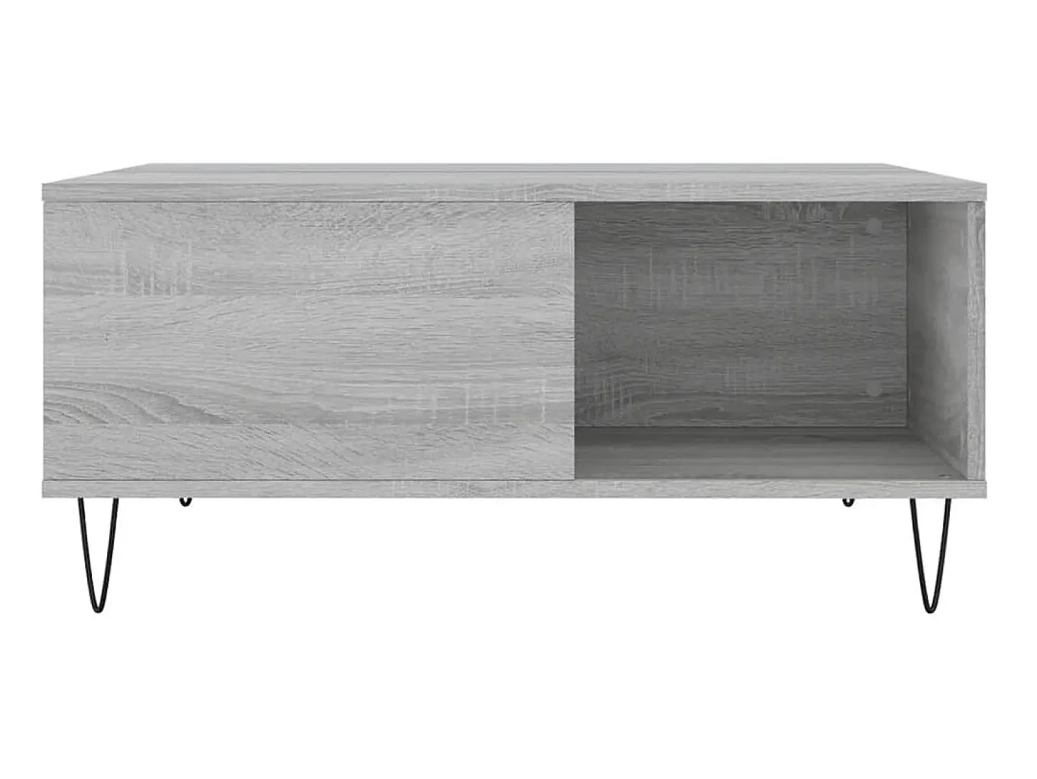 Outlet Mesa de centro 80x80x36,5 cm derivados madeira sonoma PT307461 Cinzento