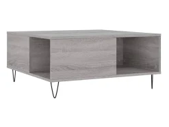Outlet Mesa de centro 80x80x36,5 cm derivados madeira sonoma PT307461 Cinzento