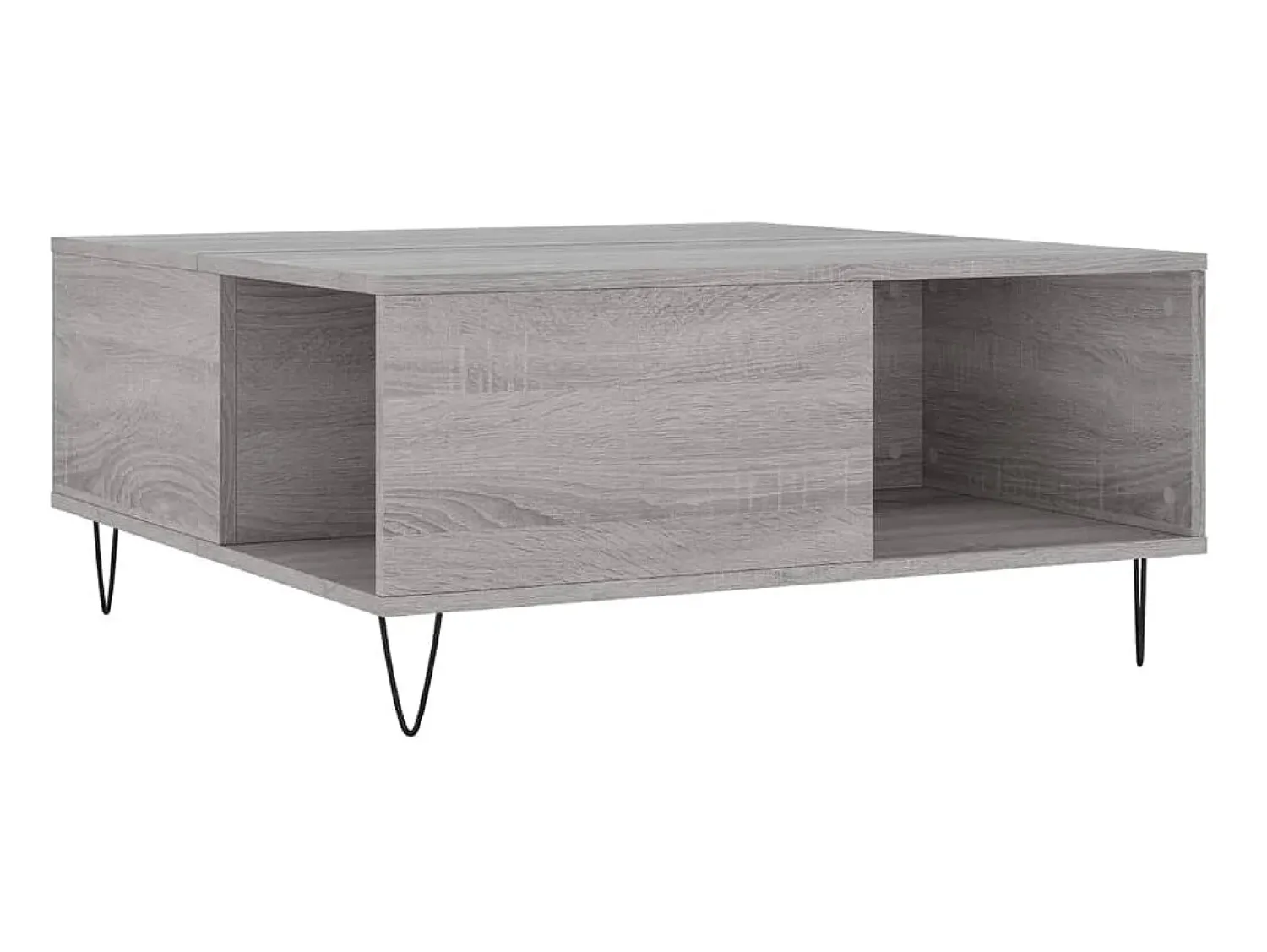 Outlet Mesa de centro 80x80x36,5 cm derivados madeira sonoma PT307461 Cinzento