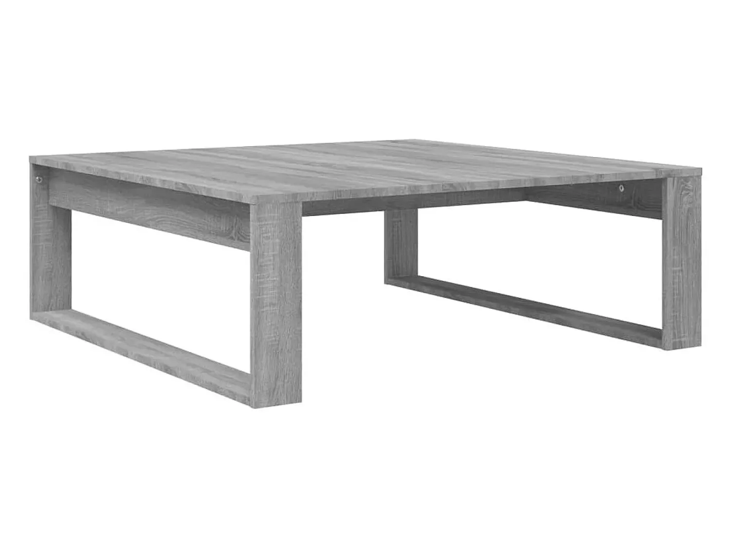 vidaxl Mesa de centro 100x100x35 cm derivados de madeira cinza sonoma^ Mesa De Centro