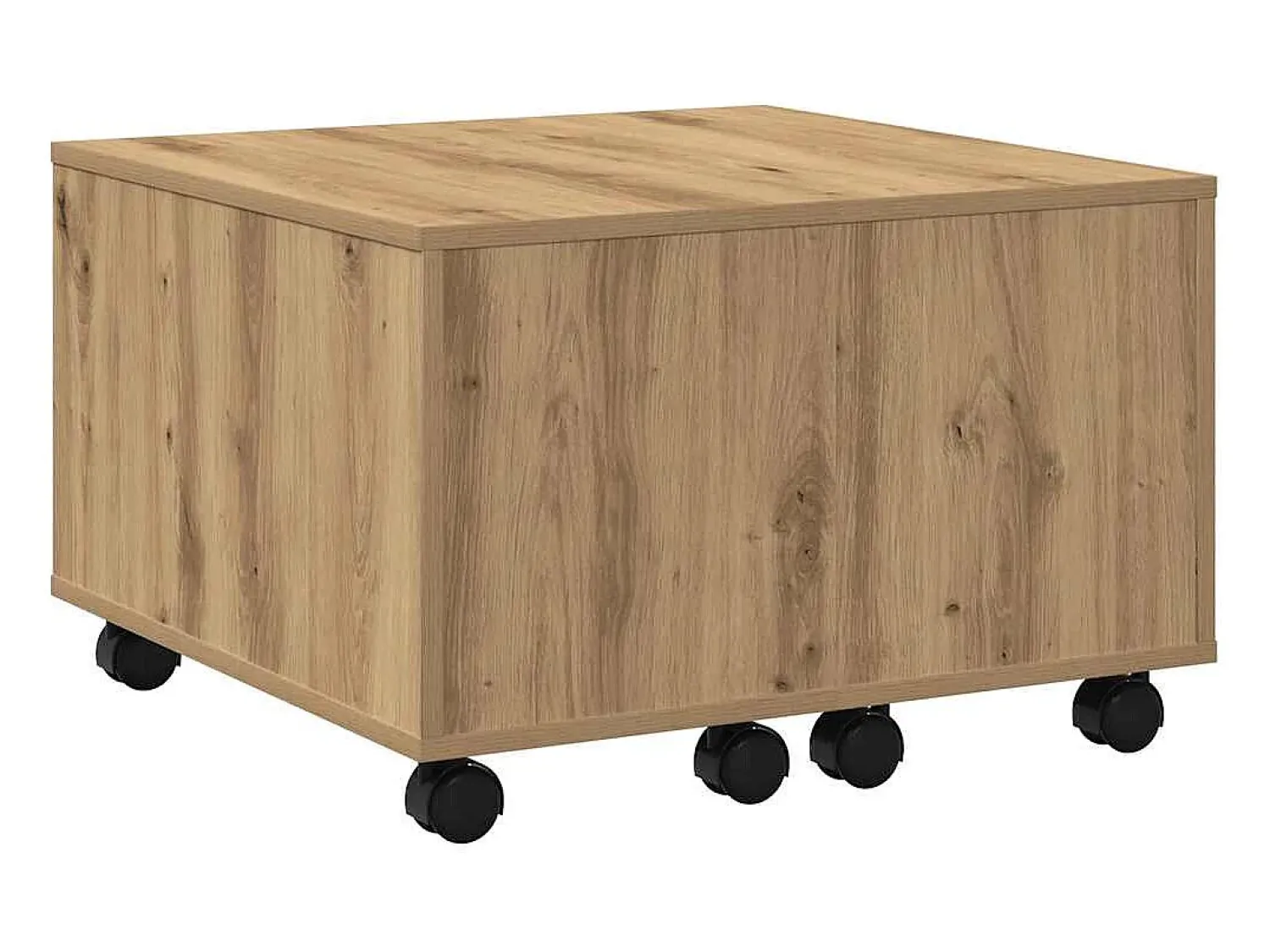 Mesa De Centro|vidaxl Mesa de centro 60x60x38 cm deriv. madeira carvalho artisiano Natural claro