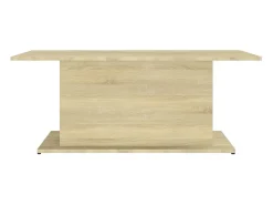 Online vidaxl Mesa de centro 102x55,5x40 cm derivados madeira carvalho sonoma Bege