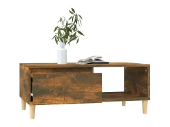 Sale Mesa de centro 90x50x36,5 cm derivados madeira carvalho fumado PT336396 Castanho