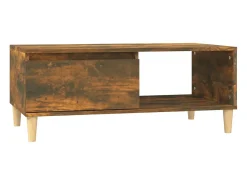 Sale Mesa de centro 90x50x36,5 cm derivados madeira carvalho fumado PT336396 Castanho