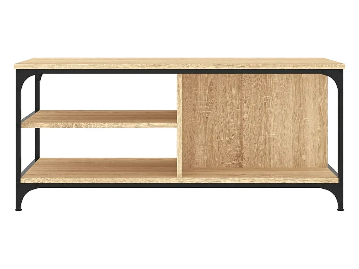 Online vidaxl Mesa de centro 100x50x45 cm derivados madeira carvalho sonoma Natural claro