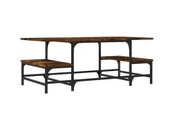 Sale Mesa de centro 100x50,5x40 cm derivados madeira carvalho fumado PT529932 Castanho