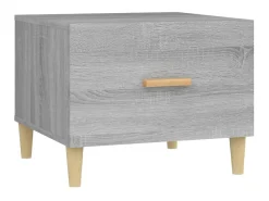 Mesa de centro 50x50x40 cm derivados de madeira sonoma PT141865 Cinzento