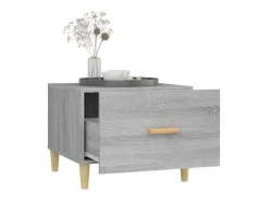 Mesa de centro 50x50x40 cm derivados de madeira sonoma PT141865 Cinzento
