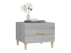 Mesa de centro 50x50x40 cm derivados de madeira sonoma PT141865 Cinzento