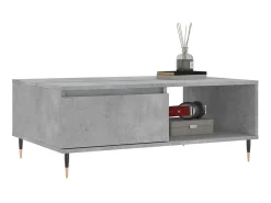 Mesa De Centro| Mesa de centro 90x60x35 cm derivados madeira cimento PT881034 Cinzento