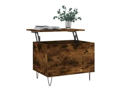 Mesa De Centro* Mesa de centro 60x44,5x45 cm derivados madeira carvalho fumado PT481012 Castanho
