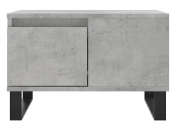 Mesa De Centro| Mesa de centro 55x55x36,5 cm derivados madeira cimento PT106769 Cinzento