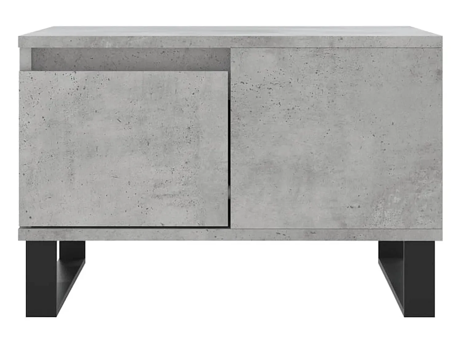 Mesa De Centro| Mesa de centro 55x55x36,5 cm derivados madeira cimento PT106769 Cinzento