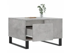 Mesa De Centro| Mesa de centro 55x55x36,5 cm derivados madeira cimento PT106769 Cinzento