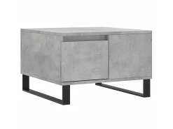 Mesa De Centro| Mesa de centro 55x55x36,5 cm derivados madeira cimento PT106769 Cinzento