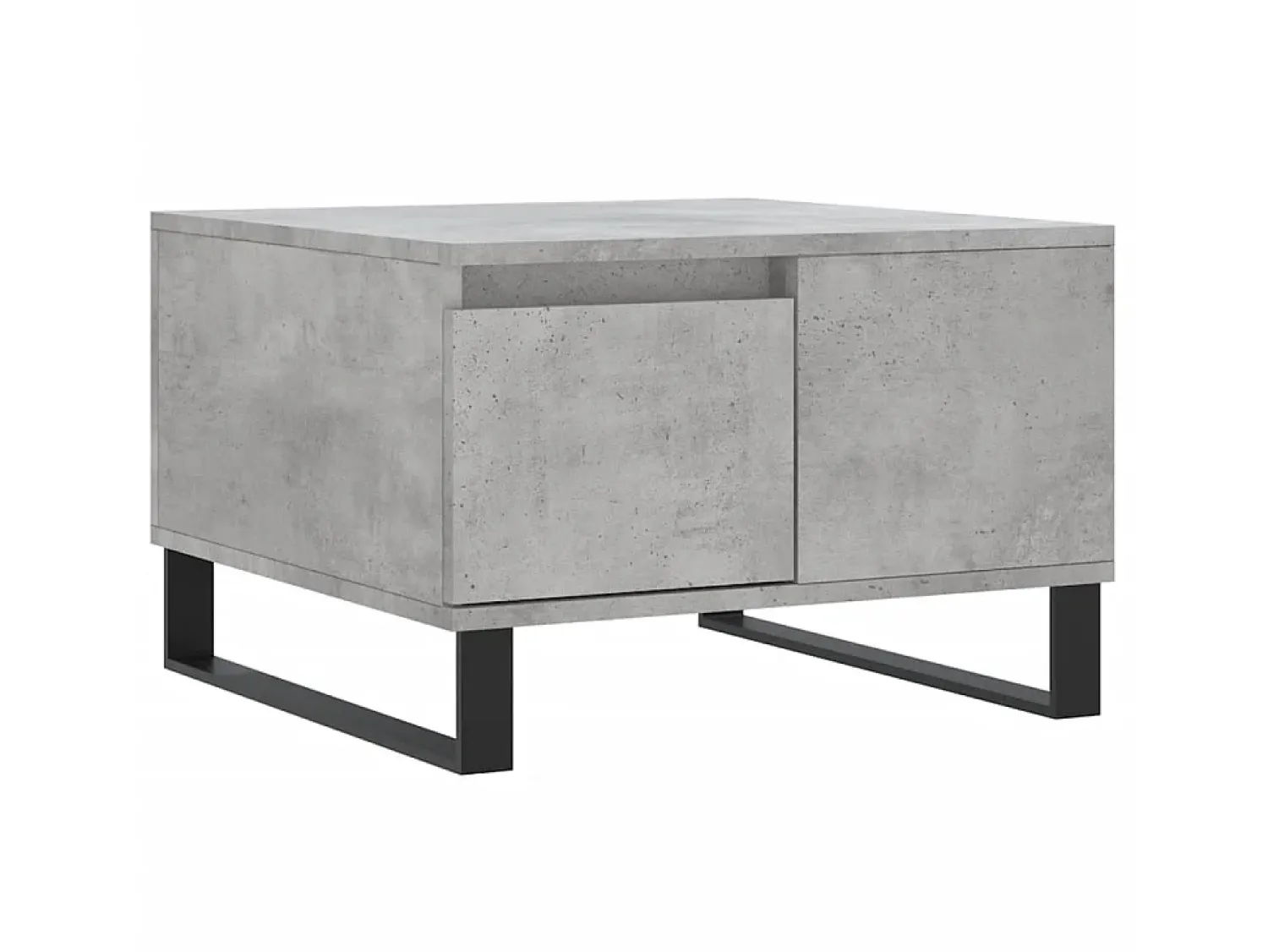 Mesa De Centro| Mesa de centro 55x55x36,5 cm derivados madeira cimento PT106769 Cinzento