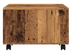Outlet vidaxl Mesa de centro 60x60x38 cm derivados de madeira madeira velha Natural claro