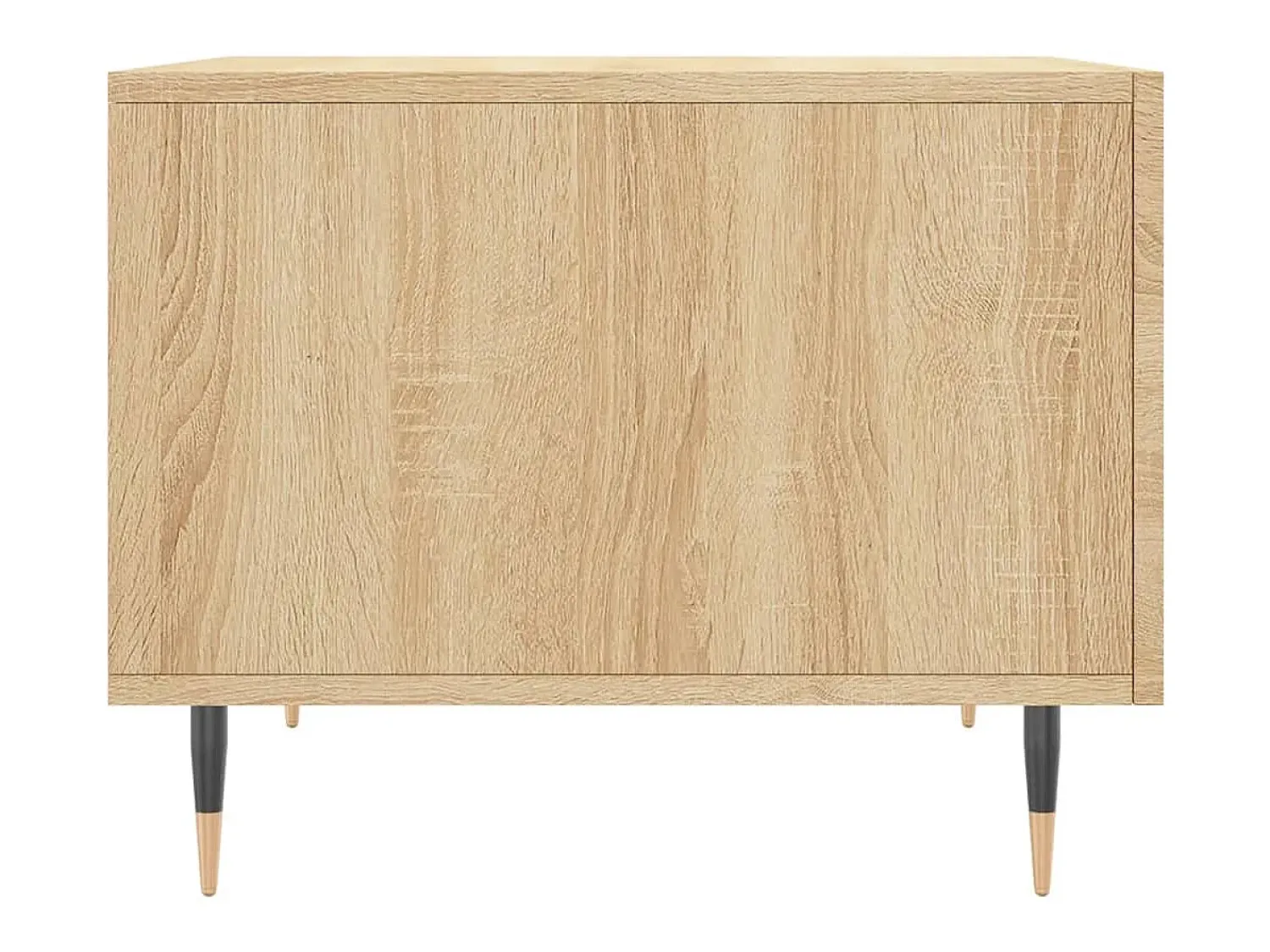 New vidaxl Mesa de centro 50x50x40 cm derivados de madeira carvalho sonoma Natural claro
