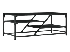 Mesa De Centro|vidaxl Mesa de centro 100x49x40 cm derivados de madeira Preto