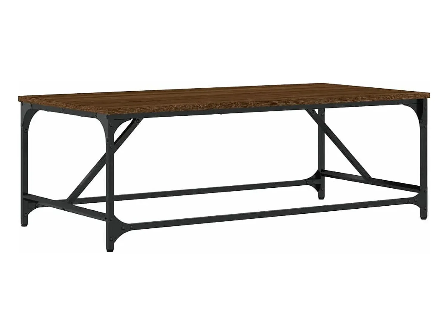 New vidaxl Mesa de centro 100x50x35 cm derivados madeira carvalho castanho Natural claro
