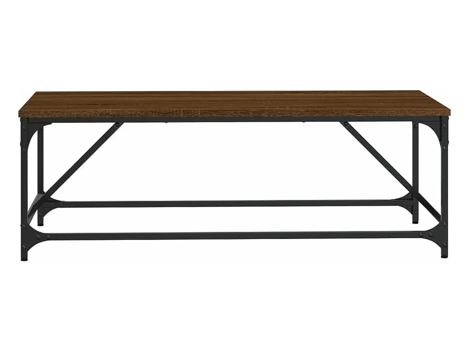 New vidaxl Mesa de centro 100x50x35 cm derivados madeira carvalho castanho Natural claro
