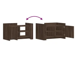 Hot vidaxl Mesa de centro 80x50x50 cm derivados madeira carvalho castanho Natural claro