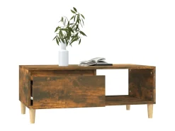 Mesa De Centro*vidaxl Mesa de centro 90x50x36,5 cm derivados madeira carvalho fumado Natural claro