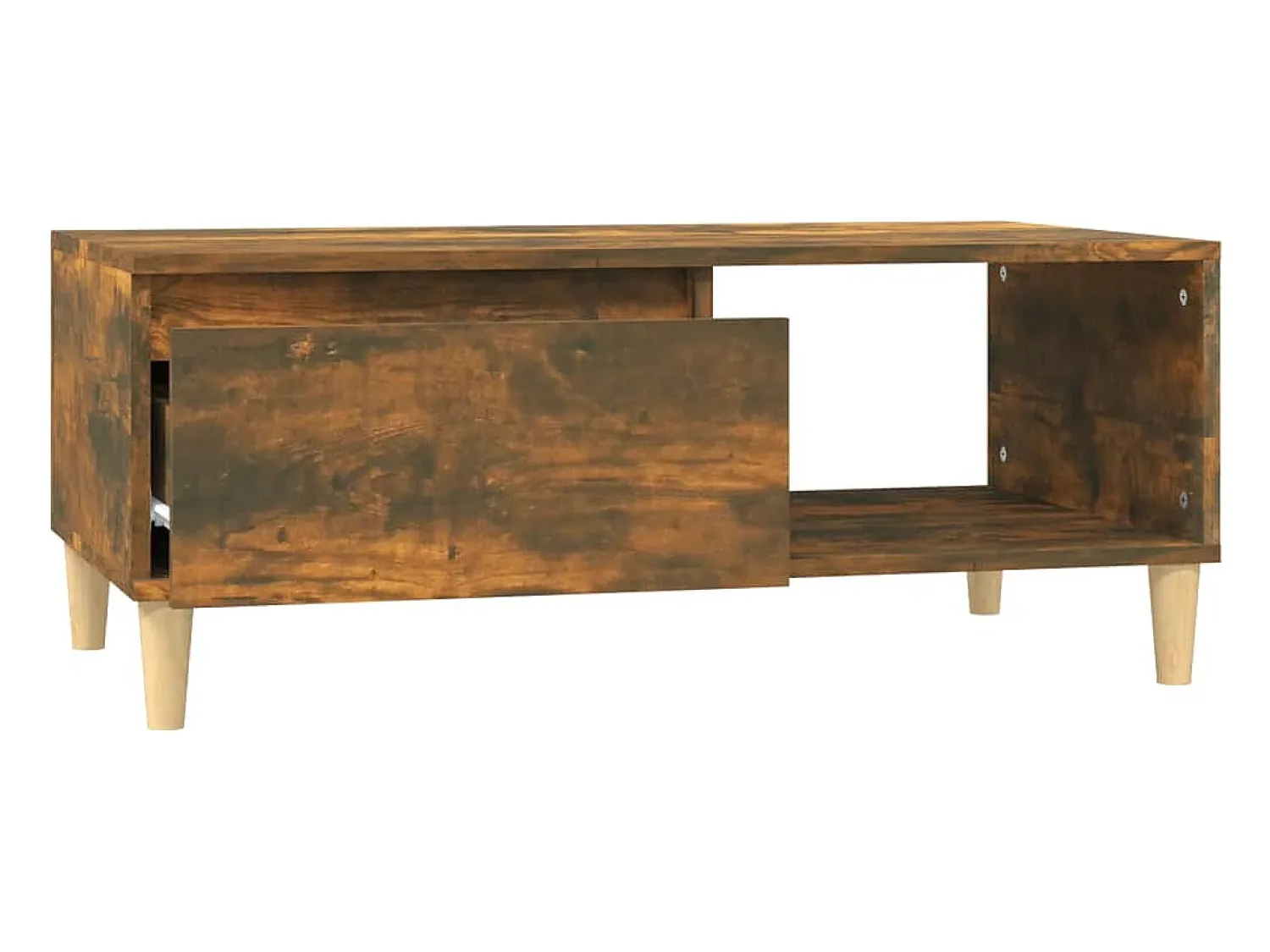 Mesa De Centro*vidaxl Mesa de centro 90x50x36,5 cm derivados madeira carvalho fumado Natural claro