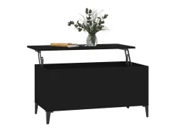 Hot Mesa de centro 90x44,5x45 cm derivados de madeira PT455506 Preto