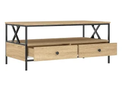 Mesa de centro 100x51x45 cm derivados madeira carvalho sonoma PT368431 Castanho