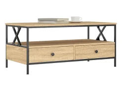 Mesa de centro 100x51x45 cm derivados madeira carvalho sonoma PT368431 Castanho