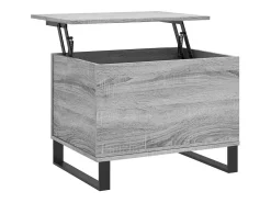 vidaxl Mesa de centro 60x44,5x45 cm derivados de madeira cinza sonoma^ Mesa De Centro