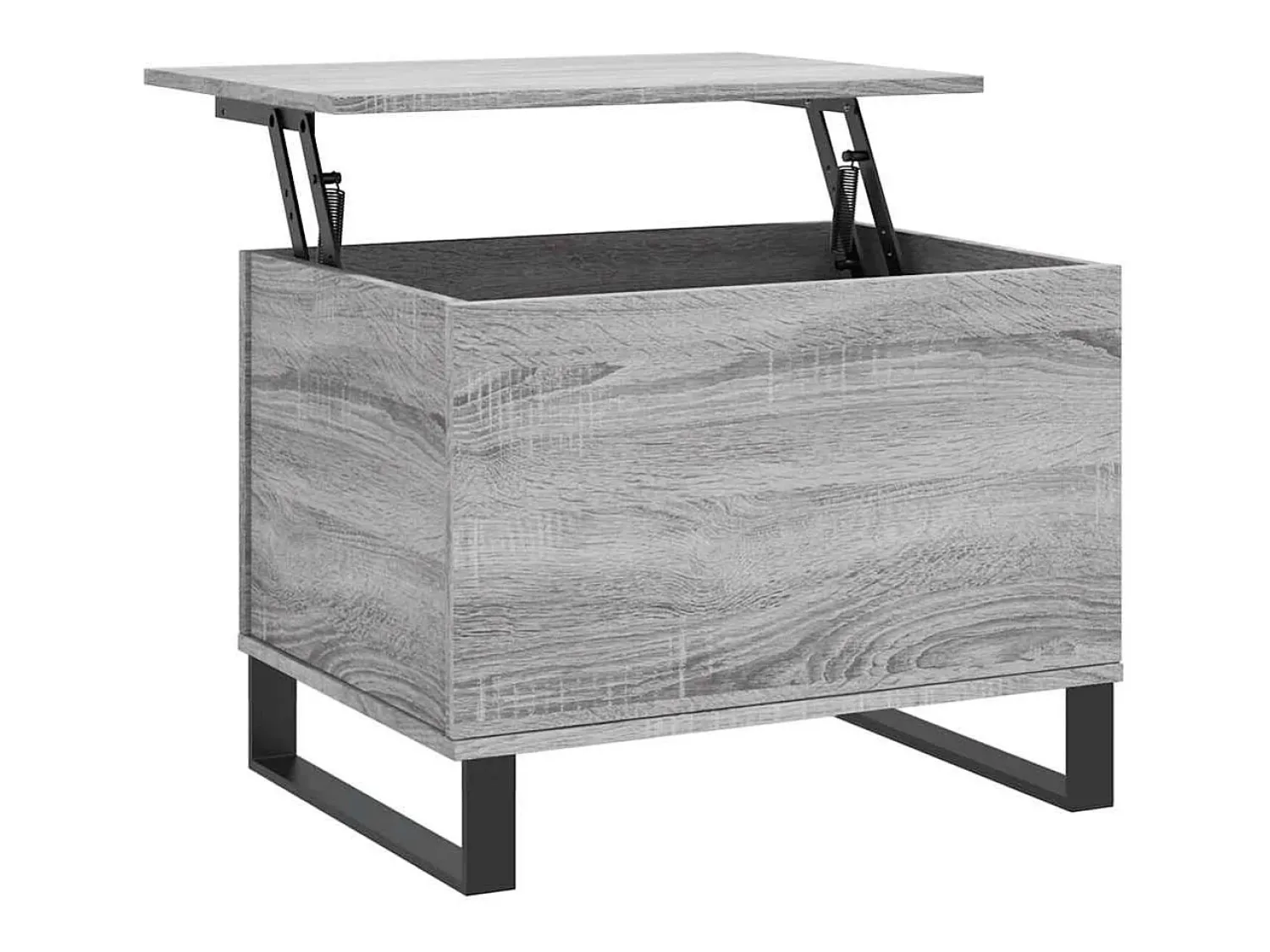 vidaxl Mesa de centro 60x44,5x45 cm derivados de madeira cinza sonoma^ Mesa De Centro