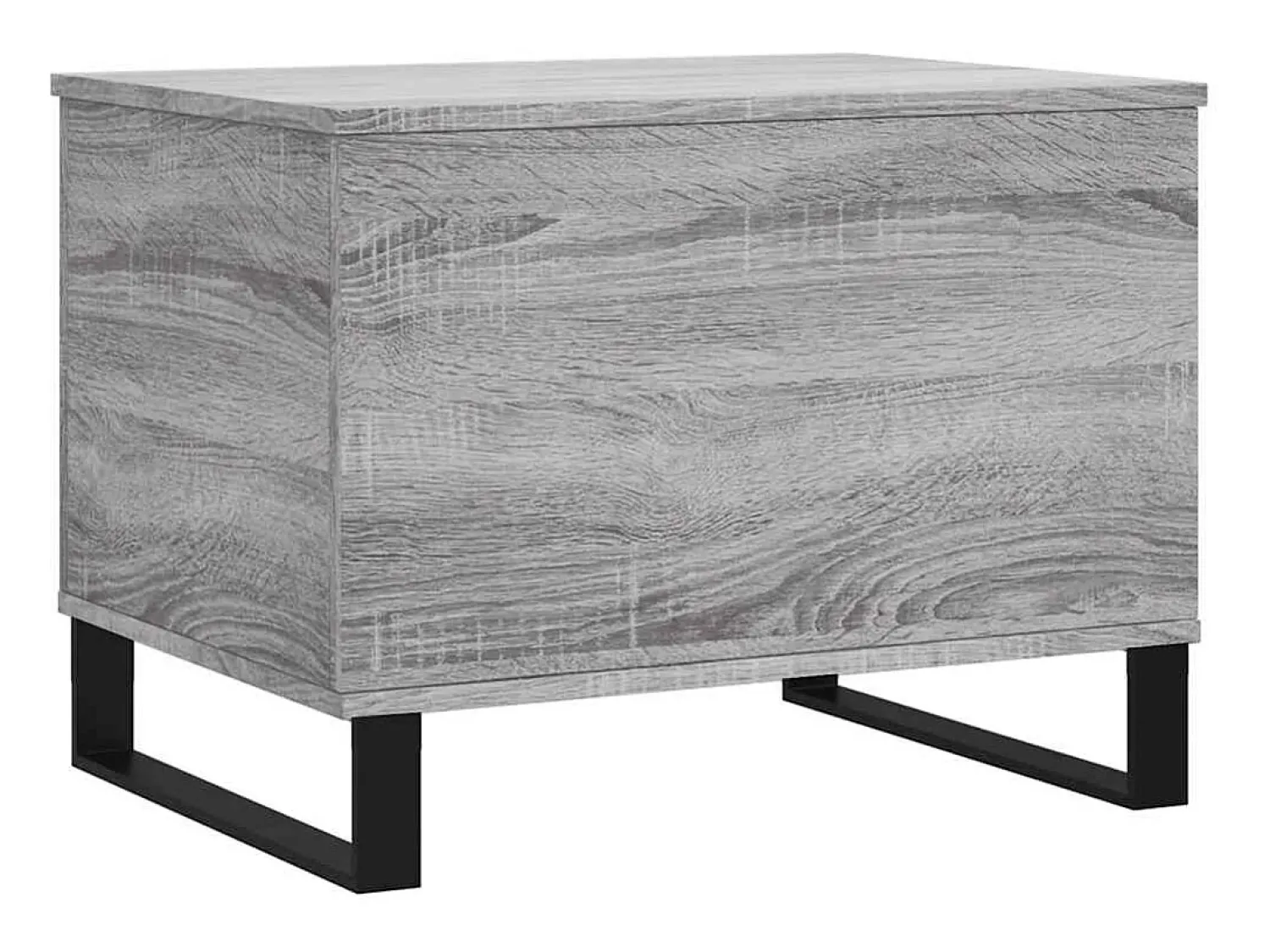 vidaxl Mesa de centro 60x44,5x45 cm derivados de madeira cinza sonoma^ Mesa De Centro