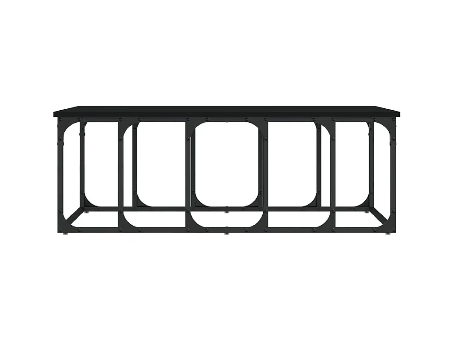 Discount Mesa de centro 100x50x35,5 cm derivados de madeira PT339037 Preto