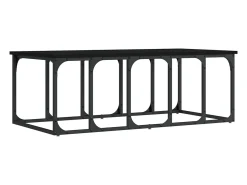 Discount Mesa de centro 100x50x35,5 cm derivados de madeira PT339037 Preto