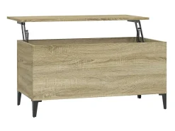 Mesa De Centro* Mesa de centro 90x44,5x45 cm derivados madeira carvalho sonoma PT354481 Castanho
