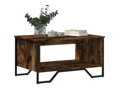 Mesa De Centro*vidaxl Mesa de centro 75x51x40 cm derivados de madeira carvalho fumado Natural claro