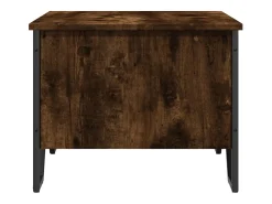 Mesa De Centro*vidaxl Mesa de centro 75x51x40 cm derivados de madeira carvalho fumado Natural claro